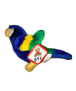 Shalom Toy Co. STC Vintage Blue, Yellow &amp; Green Small Plush Bird W/ Tag - £5.41 GBP