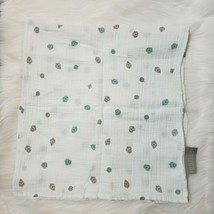The Little Linen Co Australia Leaves Polka Dots Muslin Swaddle Baby Blanket B71 - £10.21 GBP