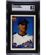 1991 Topps Traded Ivan Rodriguez Rookie Card #101T HOF RC Graded PSA 8 - $284.80 MXN