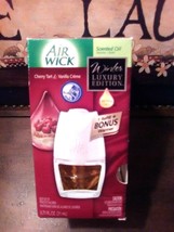 1 AirWick CHERRY TART VANILLA CREAM Scented Oil Fragrance Refill &amp; Warmer - £8.85 GBP