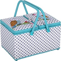 Hobby Gift Large Twin Lid Sewing Craft Hobby Storage Box, Applique Owl - $69.99