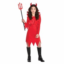 Devious Devil Costume Girls Small 4 - 6 Suit Yourself - £23.67 GBP