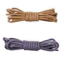 DRAGON SONIC Waxed Extra Thin Round Shoelaces 2 Pair Pack (For Shoes) - Extra Du - $12.80