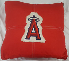 Los Angeles Angels Letterman 18&quot; x 18&quot; Pillow - MLB - £7.61 GBP