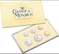 2024 Change of Monarch Six Coin UNC Set RAM QEII and KCIII - £36.94 GBP