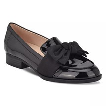 Bandolino Women Slip On Bow Loafers Lindio3 Sz US 8M Black Faux Patent Leather - £39.66 GBP