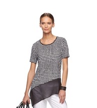 REED Asymmetrical TOP Size: SMALL New SHIP FREE Black &amp; White Top Shirt - £70.00 GBP