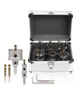 10Pcs Heavy Duty Carbide Hole Saw Kit For Metal, 1/2&quot; To 1-7/8&quot; Inch, Pl... - $616.63 MXN