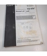Roland TD-6V Percussion Drum Module Original Owners Manual instructions ... - $375.15 MXN