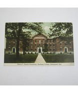 Antique Richmond Indiana Postcard Edwin S. Bundy Dorm Earlham College UN... - £7.85 GBP