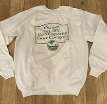 Vintage 80/90s NEW Hallmark Shoebox Greetings Sweatshirt USA White XL GOLF - $76.00