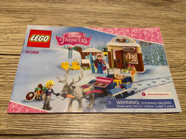 Lego 41066 Disney Frozen Anna &amp; Kristoff&#39;s Sleigh Adventures Instruction Manual - £7.07 GBP