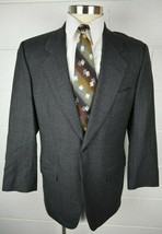 Mens Samuelsohn Gray Houndstooth Sport Coat Wool 40R - £35.03 GBP