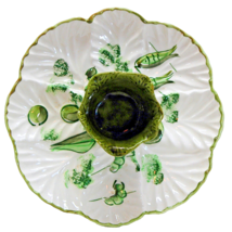 Vintage Los Angeles Potteries 930 Chip &amp; Dip Relish Dish With Several Sections - £72.94 GBP