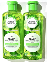 2 Pack Herbal Essences 3 In 1 Tea Up Detox Volume Shine Wash Shampoo 11oz - $24.99