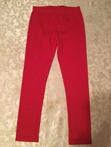Girls-Size 7/8-med.-Place leggings/stretch pants-red Valentine's Day - £9.63 GBP