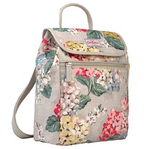 Cath Kidston Matt Oilcloth Handbag &amp; Backpack Medium Rucksack Hydrangea Oat - £42.99 GBP