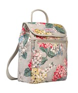 Cath Kidston Matt Oilcloth Handbag &amp; Backpack Medium Rucksack Hydrangea Oat - £43.95 GBP