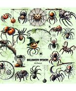 Watercolor Halloween Spider Clipart: 20 PNG Illustrations (Digital Downl... - $2.46 CAD
