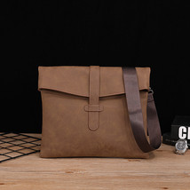 Men&#39;s Bag Crazy Horse Soft Leather Shoulder Bag Men&#39;s Crossbody Bag Men&#39;s Casual - £27.97 GBP