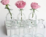 The Set Of Six Small Glass Vases For Flowers Is Called Bud Vases. It Is ... - $35.92