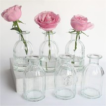 The Set Of Six Small Glass Vases For Flowers Is Called Bud Vases. It Is ... - £28.25 GBP