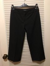 NWT bebe Black and White Striped Pants Crop Pants trouser Capri Size 2 USA $86 - £17.13 GBP