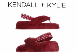 New Kendall + Kylie Faux Fur Slippers 8 8 1/2 39 - £18.31 GBP
