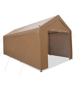 10 x 20 Feet Portable Garage Tent Carport with Galvanized Steel Frame-wi... - $465.49