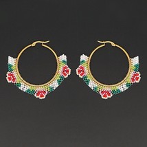 Go2boho Hoop Earring For Women Jewellery Gold Plated Ear Ring 2021 Trendy Japane - £13.66 GBP