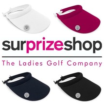 Nuovo 2024 Surprizeshop Donna Ampio Bordato Visiera da Golf - Rosa Blu Scuro - $19.39