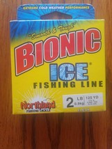 Bionix Ice Fishing Line 2lb 0.9 Kg 125yd Clear Fishing-Brand New-SHIPS N... - £23.64 GBP