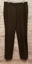 Lauren Ralph Lauren Womens Trousers Size 12 Wool Brown Lined 35x33 High ... - $59.00