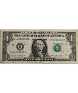 US$1 Fancy Serial Banknote 2013 4 Pairs Together 44226622 - $10.95