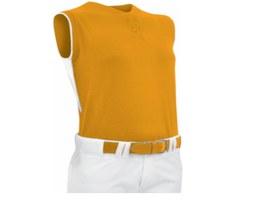 Champro Brand ~ Women&#39;s Size Large ~ Sleeveless ~ Fastpitch Jersey ~ Gol... - $256.23 MXN