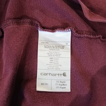 Carhartt K87 PRT Original Fit Crewneck Men’s Red Cotton T-Shirt Pocket Size 2XL  image 7