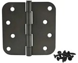 12 Pack - Cosmas Oil Rubbed Bronze Door Hinges 4&quot; x 4&quot; 5/8&quot; Corners - £23.54 GBP