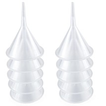Mini Funnel 10 Pcs Kitchen Use Funnels Small Narrow Neck Funnel Plastic Funnel U - £11.81 GBP