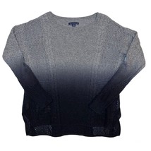 American Eagle Outfitters Womens Small Black Gray Ombre Knit Long Sleeve... - £11.85 GBP