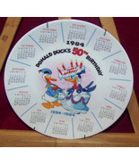 donald duck calander plate 50th birthday {walt disney} - £19.67 GBP