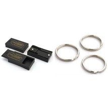 3 Magnetic Hide A Key Holder with Three Vickel Plated Split Rings - £8.69 GBP