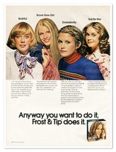 Clairol Frost &amp; Tip Hair Color Retro Style Vintage 1973 Full-Page Magazi... - $9.70