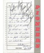 James Jim Street Signed Response to Fan Letter Texas Longhorns National ... - £62.27 GBP