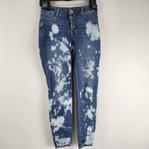 Maurices High-Rise Jeans Women&#39;s S REG Bleached Distressed Measures 26 X... - £14.00 GBP