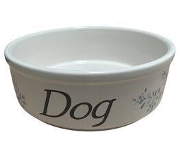Platzgraff Stoneware Dog Water Bowl Food Dish Winter Frost USA - $25.25