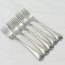 Yamazaki Narcissia Salad Forks 6.75&quot; 18/8 Lot of 5 Stainless - £70.49 GBP