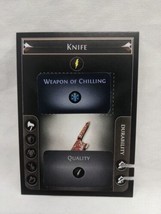 *Punched* Path Of Exile Exilecon Knife Weapon Of Chilling Magic Trading Card - £31.54 GBP