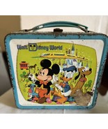 Vintage Walt Disney World Metal Lunch Box Aladdin No Thermos 1970’s Mickey - £11.17 GBP