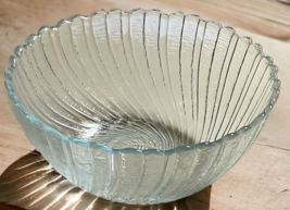 Arcoroc Seabreeze Round Glass Bowl 5.75&quot;  Scalloped Edges &amp; Swirls - £11.00 GBP