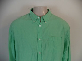 Men&#39;s Green Carbon Slim Fit Shirt. 2XL. 100% Cotton. Long Sleeve. - £14.21 GBP